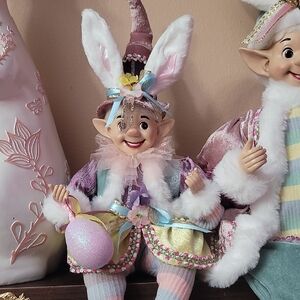 Whimsical Elf Doll with Bunny Ears